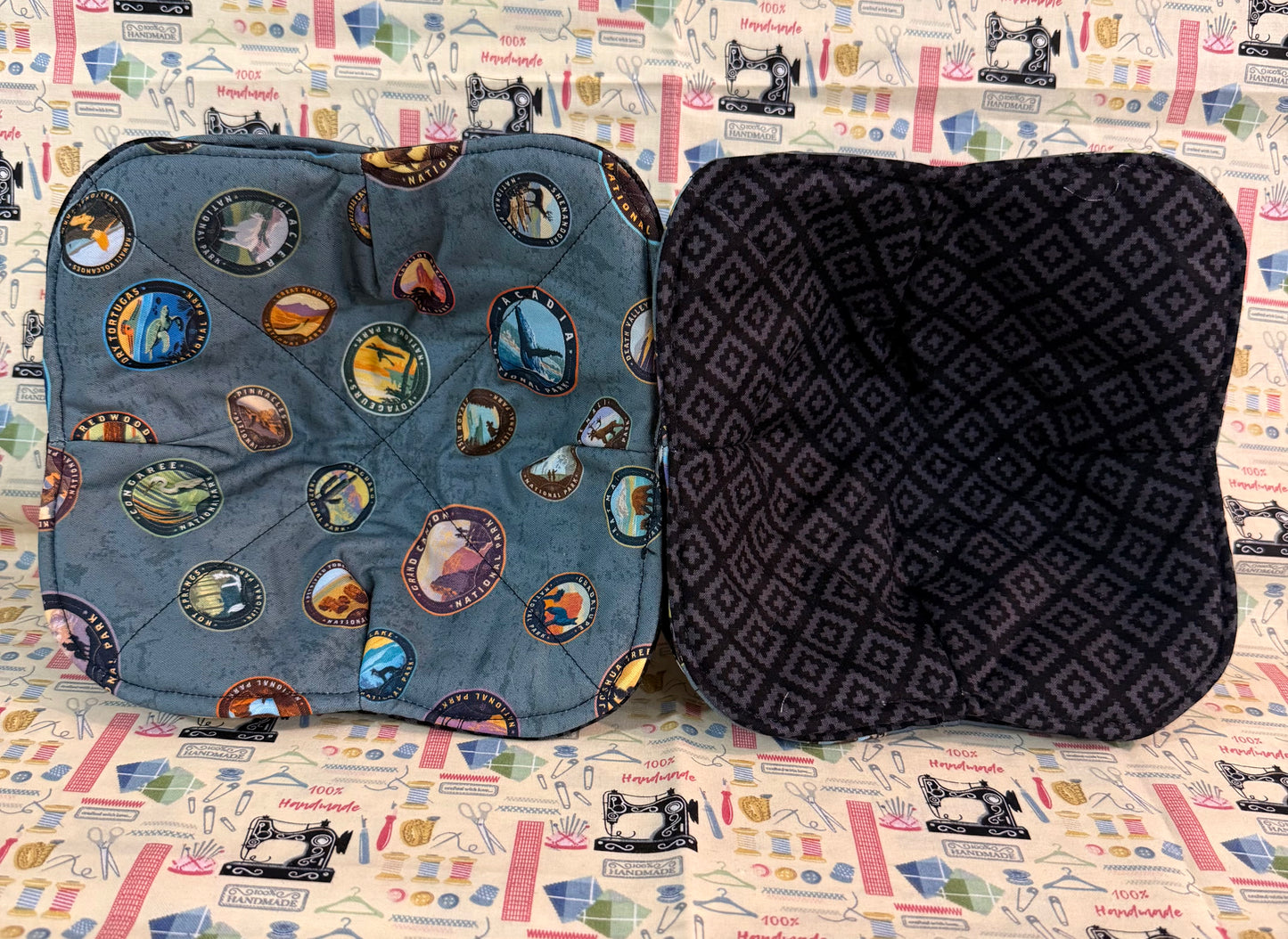 Set of 4 Reversable Microwave Safe Bowl Cozies