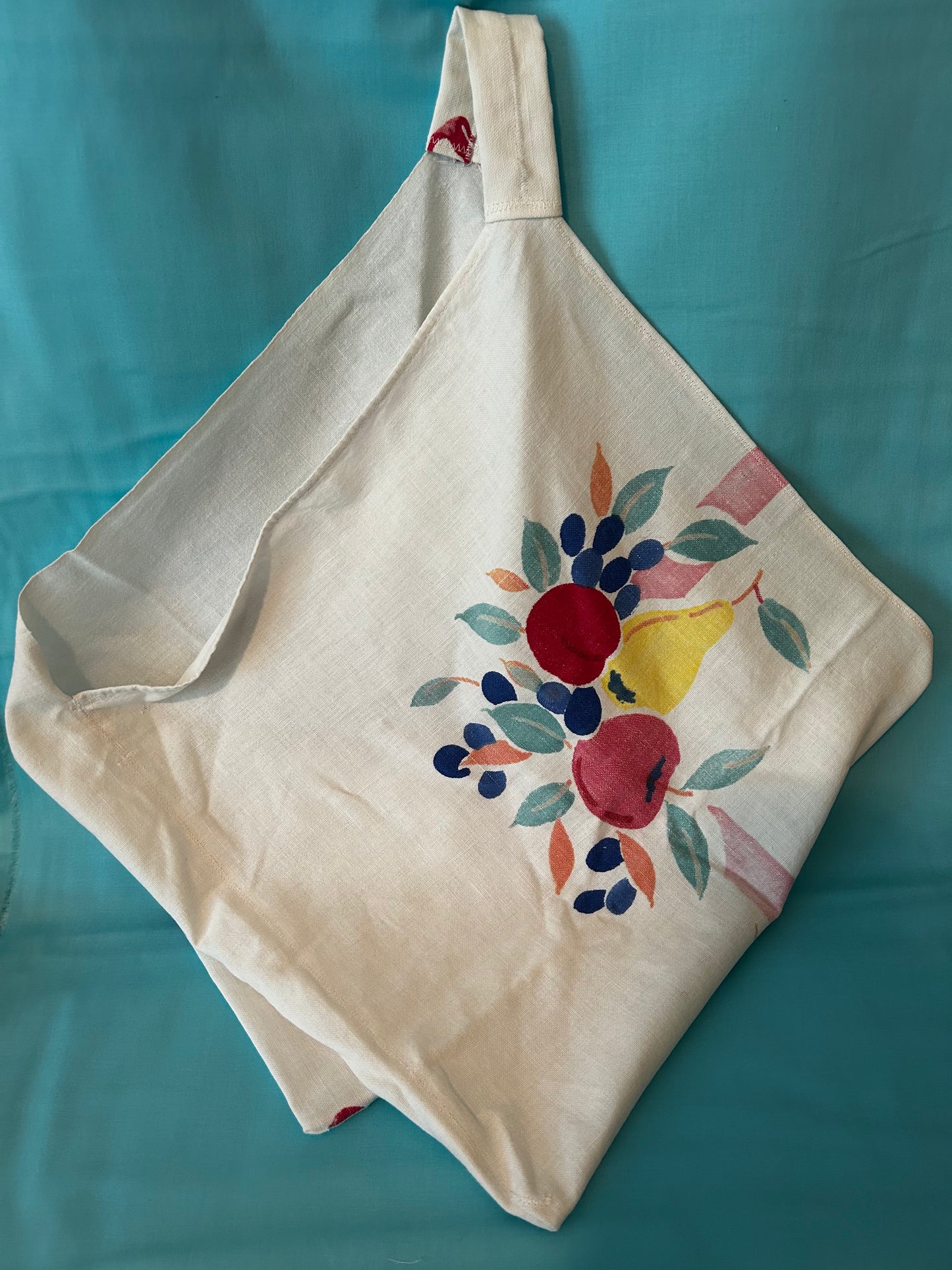 Farmer's Market Shoulder Bag Vintage Linens