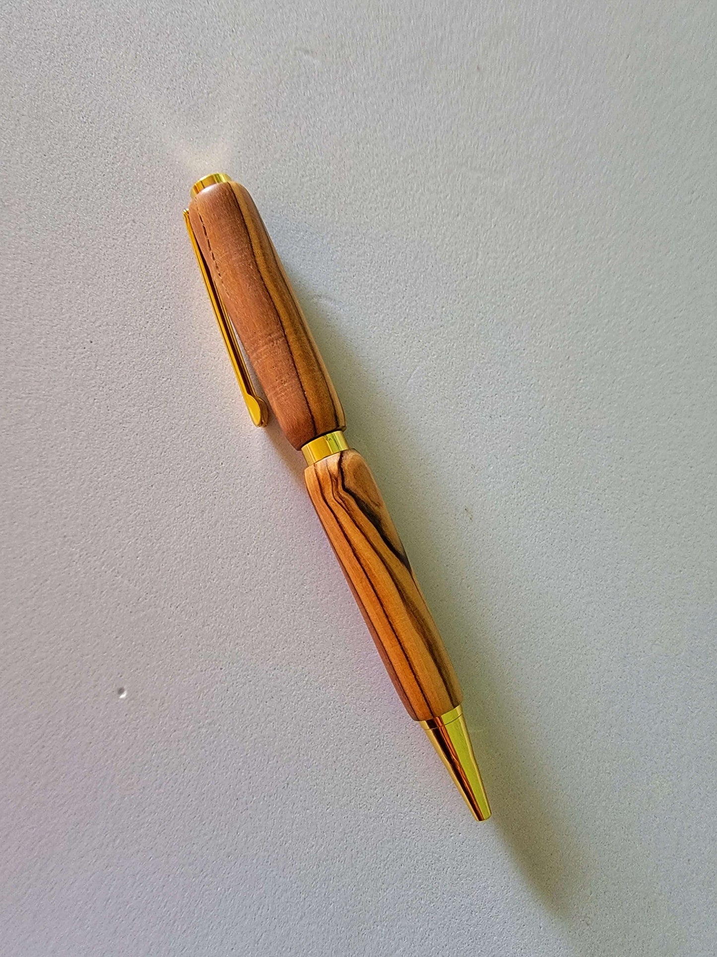Bethlehem Olivewood Slimline Twist Pen