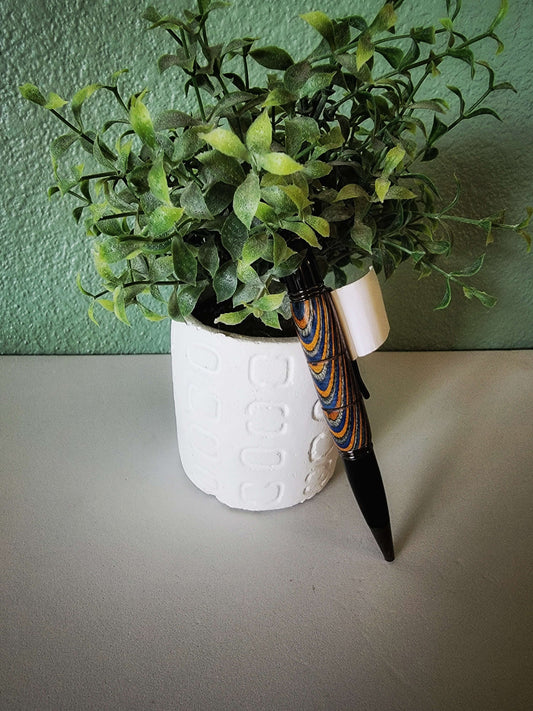 Gatsby Striped Dyed Wood Twist Pen