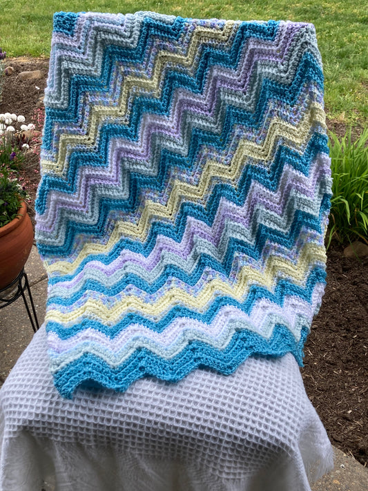 Crocheted Chevron Blanket