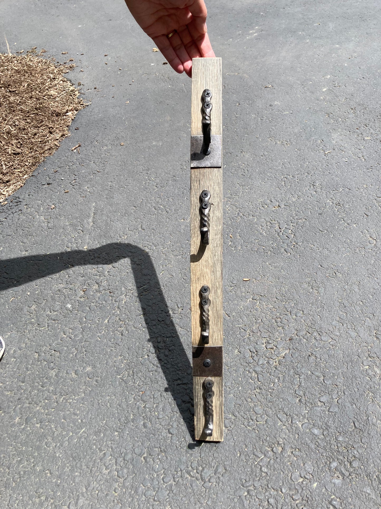 Whiskey Barrel Stave Key Rack