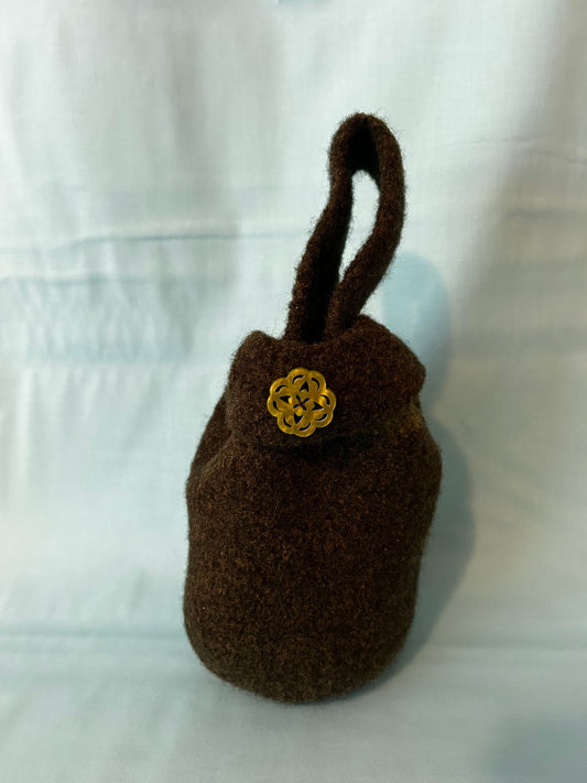 Felted Wool Japanese Style Knot Bag