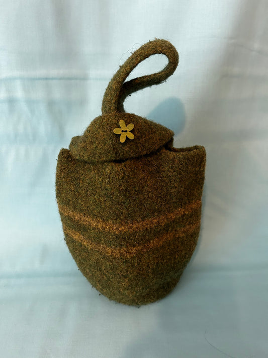 Felted Wool Japanese Style Knot Bag