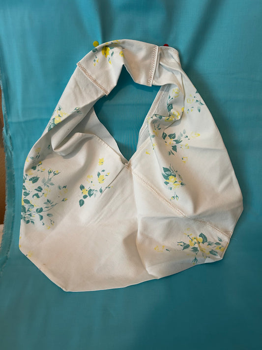 Farmer's Market Shoulder Bag Vintage Linens