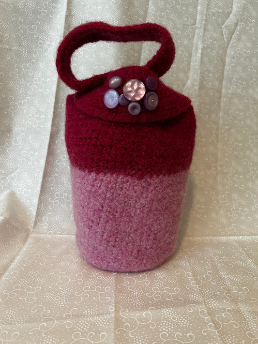 Felted Wool Japanese Style Knot Bag